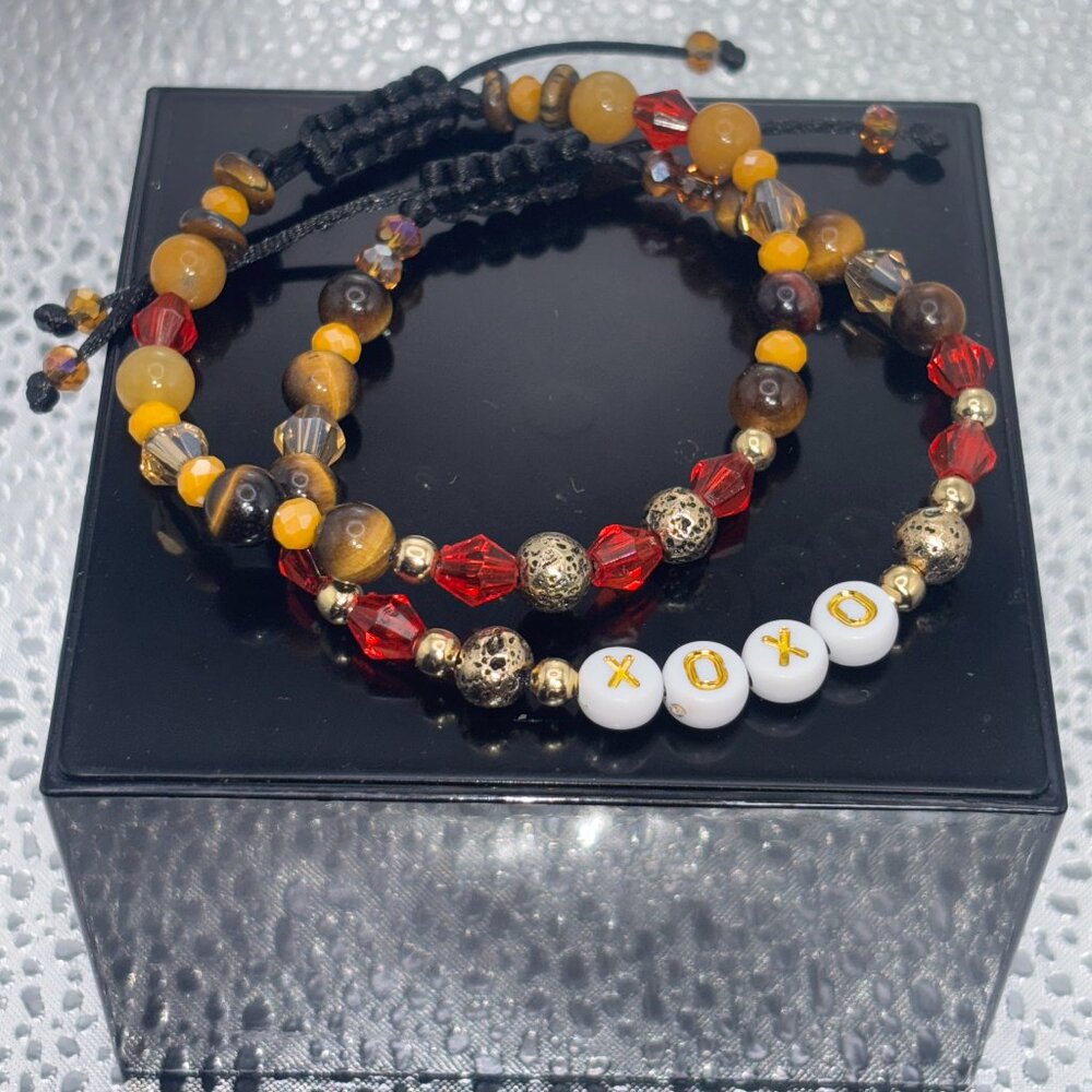 Handmade Affirmation Bracelet Set - Size 7